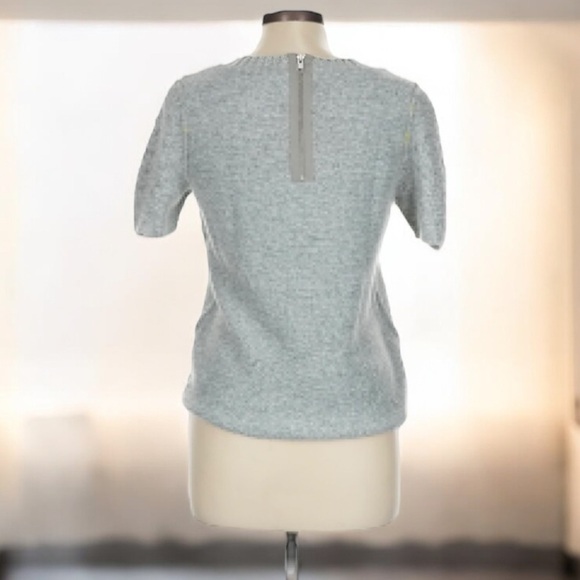 Urban OutFitters Sparkle & Fade Metallic Knit Short Sleeve Sweater | SIZE L - Picture 2 of 6